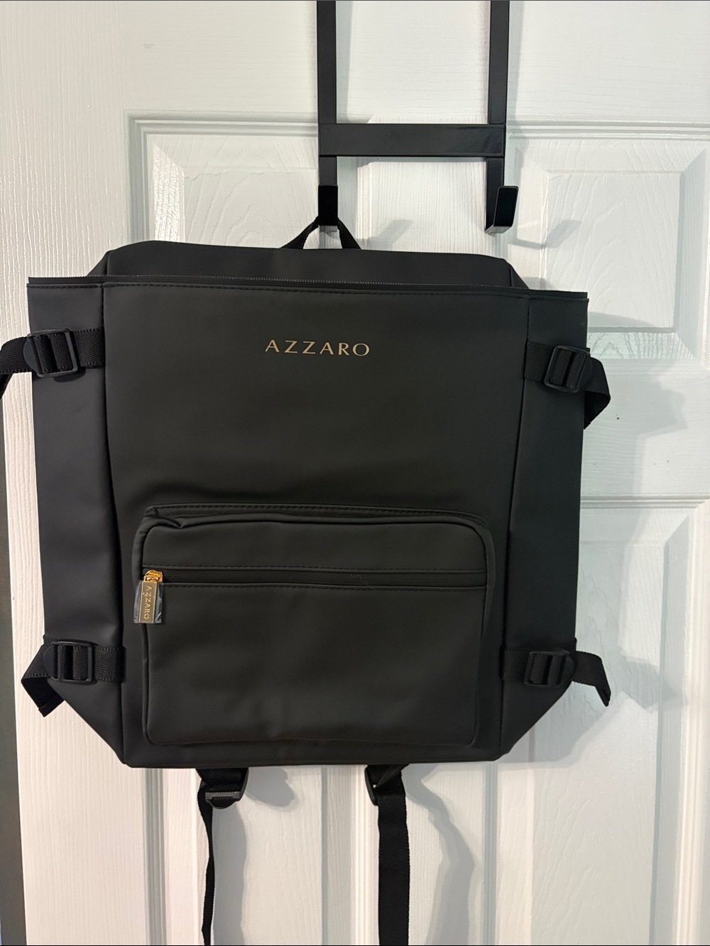 Men's Black Backpack - Sleek Urban Travel Bag